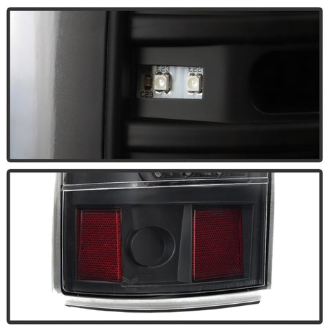 xTune 03-06 Chevrolet Silverado 1500 LED Tail Lights - Black (ALT-JH-CSIL03-LED-BK) - 9037634