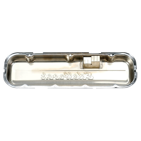 Edelbrock Valve Cover Signature Series Chevrolet 1965 and Later 396-502 V8 Low Chrome - 4480