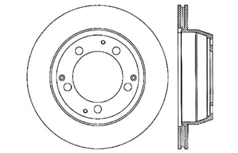 StopTech Drilled Sport Brake Rotor - 128.37019R