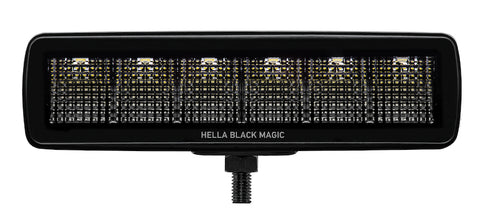 Hella Universal Black Magic 6 L.E.D. Mini Light Bar - Flood Beam - 358176201