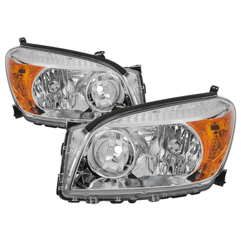 xTune 06-08 Toyota RAV4 OEM Style Headlights - Chrome (HD-JH-TRAV06-AM-C) - 9042867