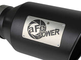 aFe Power Universal 5in Inlet 8in Outet MACH Force-XP Clamp-On Exhaust Tip - Black - 49T50801-B15