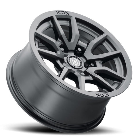 ICON Vector 5 17x8.5 5x150 25mm Offset 5.75in BS 110.1mm Bore Satin Black Wheel - 2617855557SB