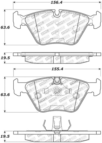 StopTech Performance 06-09 BMW M3/Z4 (E86/E89) Front Brake Pads - 309.09470