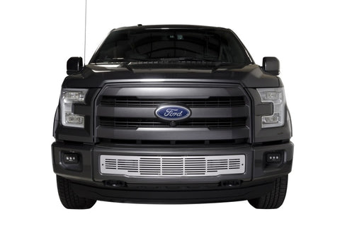 Putco 15-17 Ford F-150 - Stainless Steel Bar Design Bumper Grille Inserts - 86160