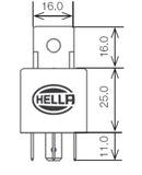 Hella Relay Mini Iso Alt 4 Pole 24V Spst Bkt - 965400031