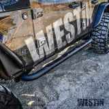 Westin 18-22 Jeep Wrangler JLU 4dr. E-Series 3 Nerf Step Bars - Tex. Blk - 23-4065