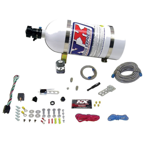 Nitrous Express Dry EFI Single Nozzle Nitrous Kit (35-150HP) w/15lb Bottle - 21000-15