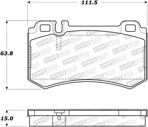 StopTech Street Brake Pads - 308.09840