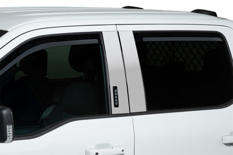 Putco 2021 Ford F-150 Super Crew Element Chrome Window Visors (Set of 4) - 480025