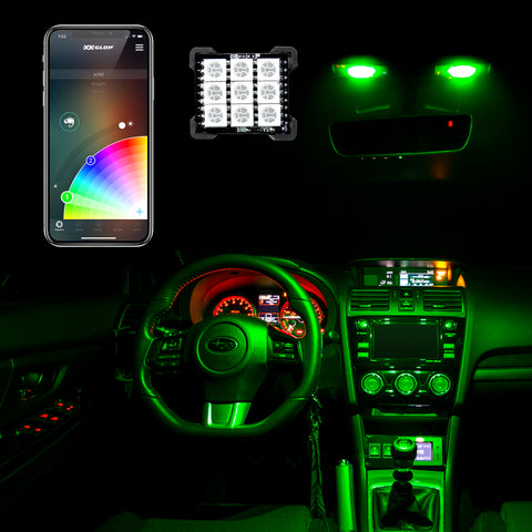 XK Glow RGB Festoon LED Panel XKchrome Bluetooth App Controlled Dome Bulb - XK-BULB-PANEL