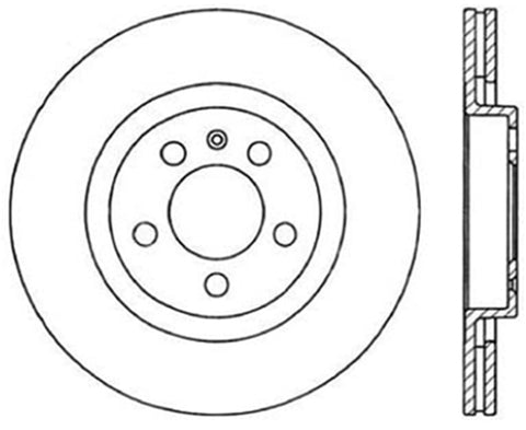 StopTech Drilled Sport Brake Rotor - 128.33054R