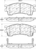 StopTech Street Touring 93-97 Ford Probe / 93-97 Mazda MX-6 Front Brake Pads - 308.06370