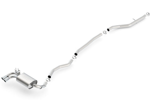 Borla 12-15 BMW 328i Sedan 2.0L AT/MT RWD Dual Left Rear Exit Catback Exhaust - 140509