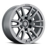 ICON Vector 6 17x8.5 6x120 0mm Offset 4.75in BS 67mm Bore Titanium Wheel - 2417859447TT