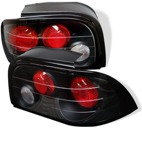 Spyder Ford Mustang 94-95 Euro Style Tail Lights Black ALT-YD-FM94-BK - 5003584