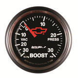 Autometer Sport-Comp II GM 52mm 30 PSI Mechanical Boost Vacumm Gauge - 3603-00406