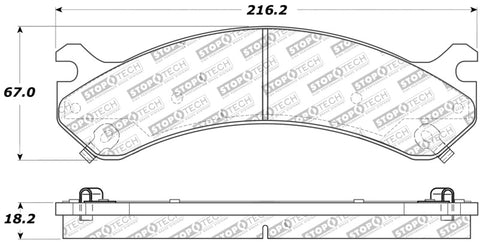 StopTech Performance 99-09 Chevy Silverado/GMC Sierra 3500 Front Brake Pads - 309.07840