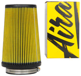 Airaid Universal Air Filter - Cone 4in Flange x 6in Base x 4-5/8in Top x 9in Height - Synthaflow - 704-471