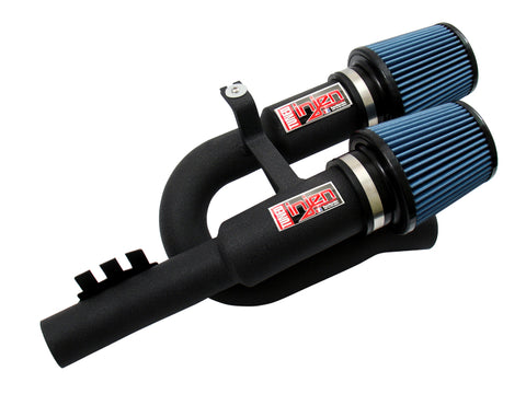 Injen 07-09 335i E92 / 08-09 135i E82 3.0L L6 Twin intake Wrinkle Black Short Ram Intake - SP1125WB