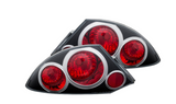 ANZO 2000-2005 Mitsubishi Eclipse Taillights Black - 221081