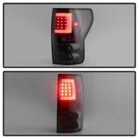 xTune 07-13 Toyota Tundra Light Bar LED Tail lights - Black (ALT-ON-TTU07V2-LBLED-BK) - 9038563