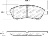 StopTech Street Select Brake Pads w/Hardware - Front - 305.15920