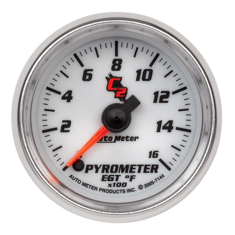 Autometer C2 52mm 1600 Deg F Electronic EGT Gauge - 7144