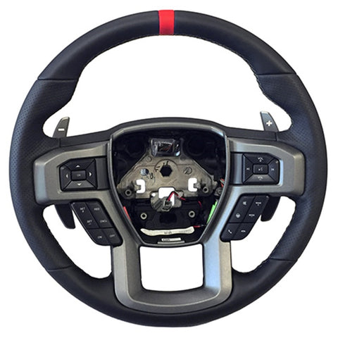 Ford Racing 2015-2017 F-150 Raptor Performance Steering Wheel Kit - Red Sightline - M-3600-F15RRD