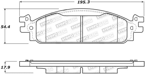 StopTech Street Brake Pads - Front - 308.15080