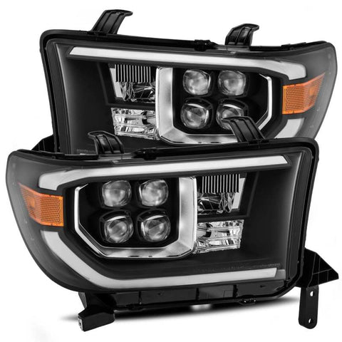 AlphaRex 07-13 Toyota Tundra NOVA LED Proj Headlights Black w/ Activ Light/Seq Signal/DRL - 880774