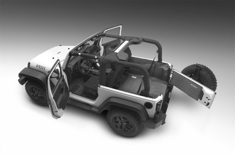 BedRug 11-16 Jeep JK 2Dr Rear 5pc Cargo Kit (Incl Tailgate & Tub Liner) - BRJK11R2