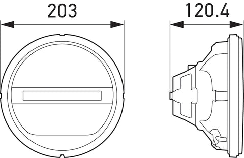 Hella Headlamp INSERT GR 1F8 - 241430011