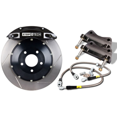 StopTech BBK 07-09 BMW 335i/335d Front ST-60 Black Caliper 355x32 Slotted Rotors - 83.154.6700.51