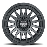 ICON Recon SLX 17x8.5 5x5 BP -6mm Offset 4.5in BS 71.5mm Bore Satin Black Wheel - 3617857345SB