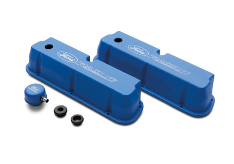 Ford Racing Blue Satin Valve Covers - M-6582-LE302BL