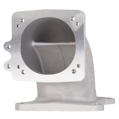 Edelbrock High Flow Intake Elbow 95mm Throttle Body to Square-Bore Flange As-Cast Finish - 3849