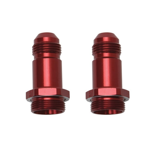 Russell Performance -8 AN Carb Adapter Fittings (2 pcs.) (Red) - 640210