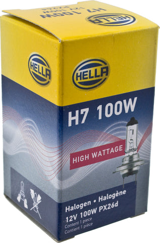 Hella High Wattage Bulb H7 12V 100W PX26d T4.6 - H7 100W