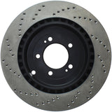 StopTech 08 Mitsubishi Evo AWD Drilled Left Rear Rotor - 128.46075L