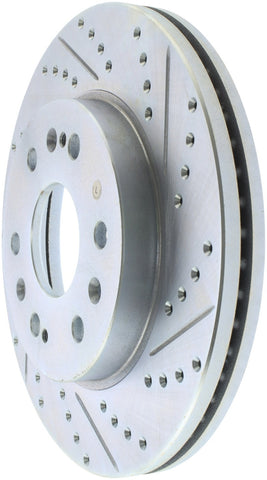 StopTech Select Sport 07-11 GM Silverado 1500 Slotted and Drilled Left Front Rotor - 227.66057L