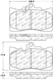 StopTech Performance 06 Lexus GS300/430 / 07-08 GS350 / 06-08 IS350 Front Brake Pads - 309.11180