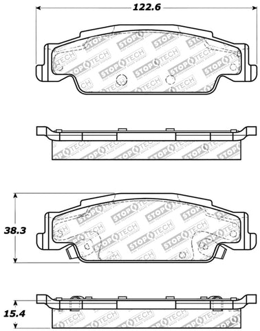 StopTech Performance Brake Pads - 309.09220