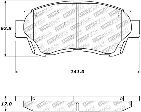 StopTech Street Touring Brake Pads - 308.04760