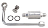 Edelbrock 3/8In Hard Fuel Line w/ -6 B-Nut and Polished Filter - 8131