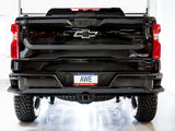 AWE Tuning 22-23 GMC Sierra 1500 AT4X 6.2L 0FG Catback Split Dual (Flat Bumper) - Bashguard(No Tips) - 3015-31972