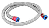 Spectre Stainless Steel Flex Fuel Line 3/8in. ID - 3ft. w/Clamps Red/Blue - 29490