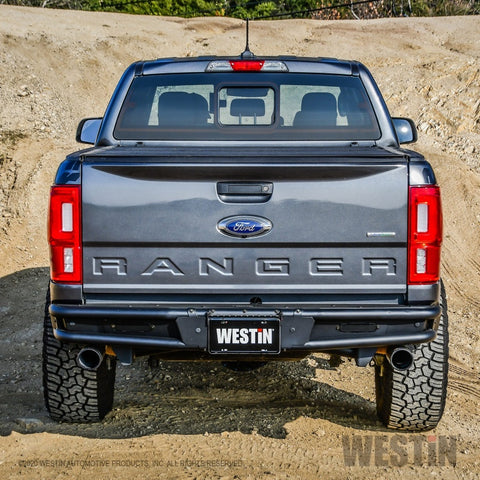 Westin 19-20 Ford Ranger Outlaw Rear Bumper - Textured Black - 58-81085