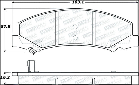 StopTech Street Select Brake Pads - 305.11590