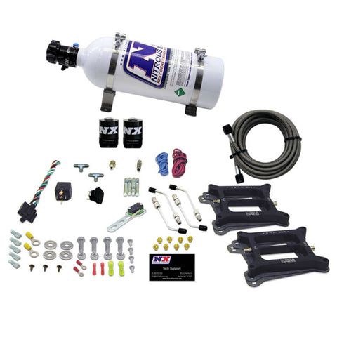 Nitrous Express Dual 4150/Alcohol Nitrous Kit (100-500HP) w/5lb Bottle - 50245-05